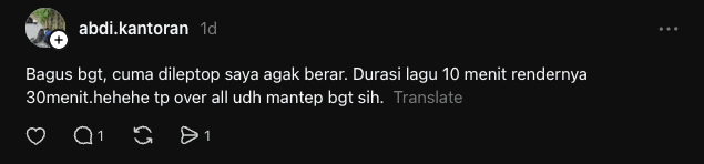 User feedback