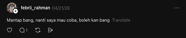User feedback